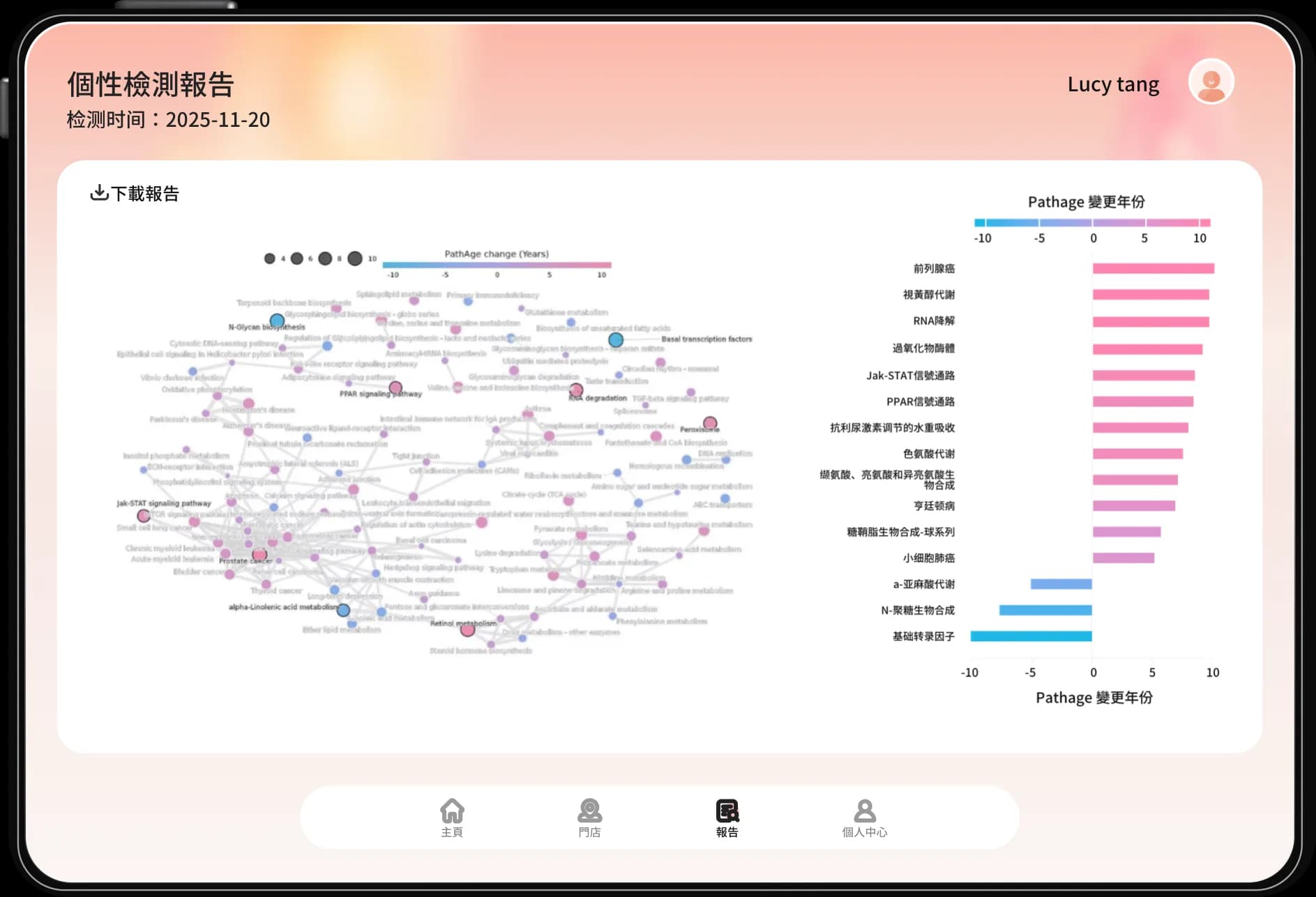 個性化檢測報告